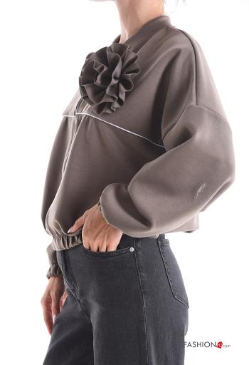 Bomber maniche lunghe con zip con elastico - ph 3