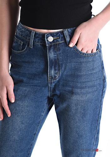 Jeans aus Baumwolle mit Taschen - ph 4