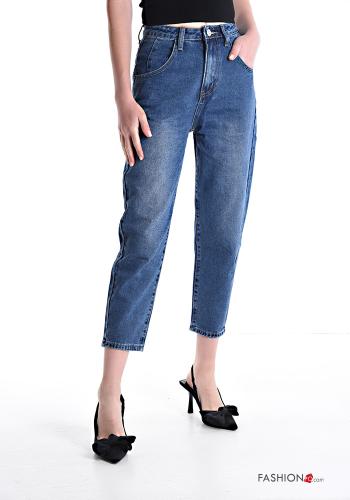 Jeans in Cotone con tasche