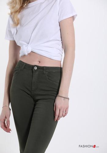 flared Cotton Jeans with pockets - ph 4