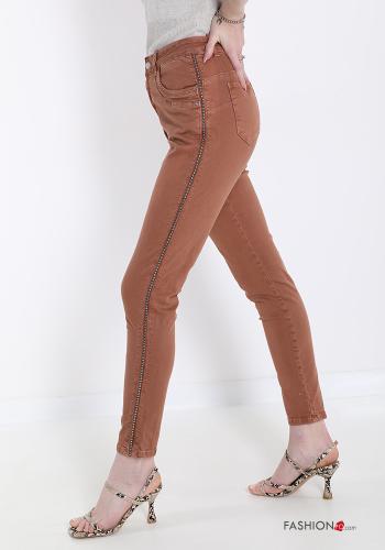 Jeans aus Baumwolle mit Nieten - ph 3