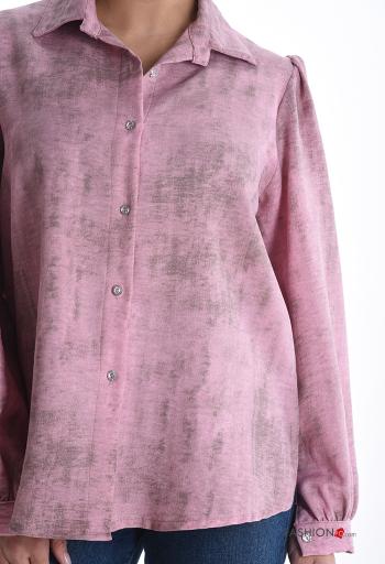 Chemise manches longues à collet à boutons - ph 4