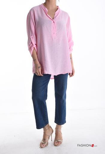 Blusa con bottoni maniche a tre quarti - ph 5