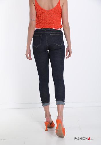 Jeans aus Baumwolle mit Taschen mit Band - ph 2