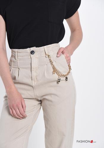 Hose aus Baumwolle mit Taschen - ph 4