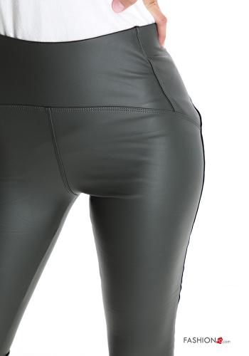 faux leather Leggings - ph 4