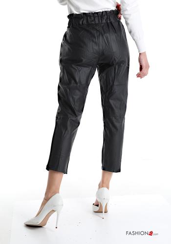 Kunstleder Hose mit Taschen - ph 2