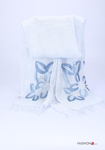 Floral Linen Shawl - ph 1