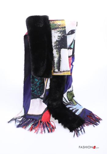 Sciarpa Fantasia artistica con frange
