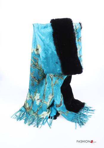 Sciarpa Fantasia astratta con frange