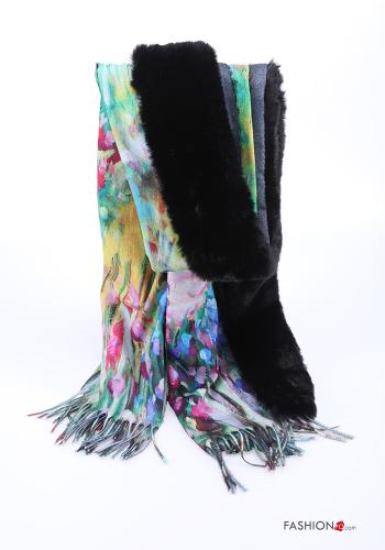 Sciarpa Fantasia floreale con frange