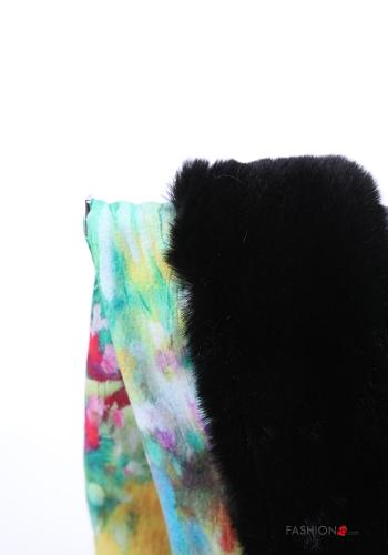 Sciarpa Fantasia floreale con frange - ph 2