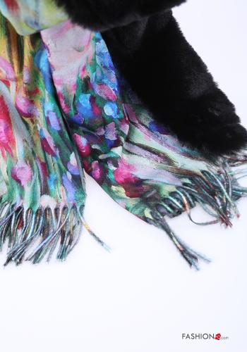 Sciarpa Fantasia floreale con frange - ph 3