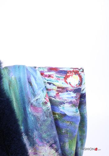 Creative print Scarf with fringe - ph 2