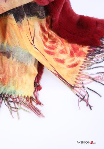 Creative print Scarf with fringe - ph 3
