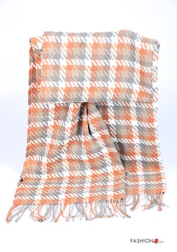 Bufanda Estampado pata de gallo con flecos - ph 1