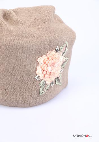 Pack de 24 piezas gorra de Mezcla de Lana Patrón bordado - ph 3