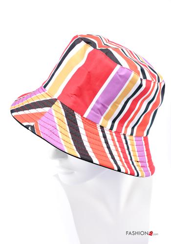 Cappello in Cotone Fantasia righe - ph 4