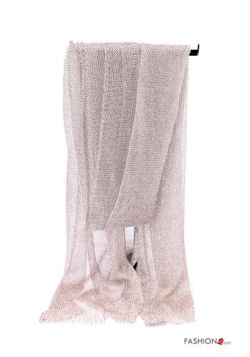 Besticktes Muster Lurex Schal aus Baumwolle