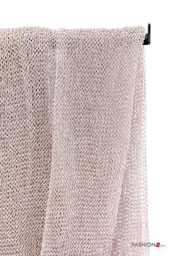 Besticktes Muster Lurex Schal aus Baumwolle - ph 2