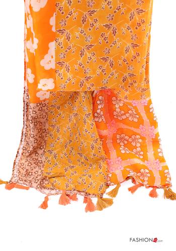Bufanda Estampado Floral con flecos - ph 3
