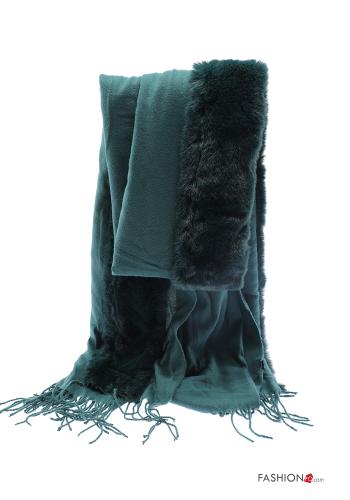 Sciarpa pelliccia sintetica con frange