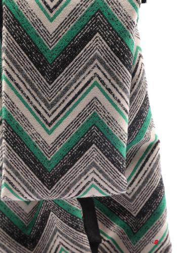 Chevron print Scarf with fringe - ph 2