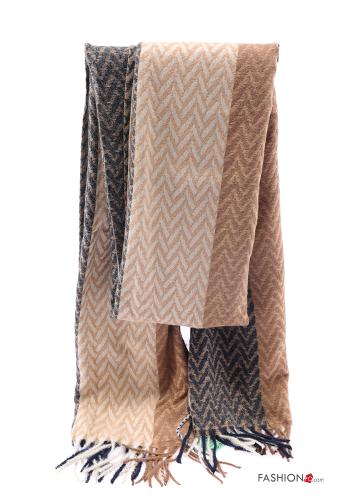 Sciarpa Fantasia chevron con frange - ph 1