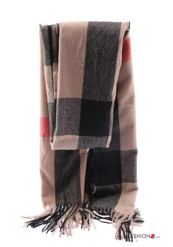 Bufanda Estampado Vichy con flecos - ph 1