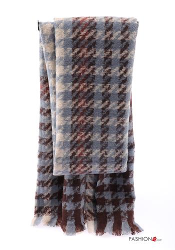 Houndstooth Scarf with fringe - ph 1