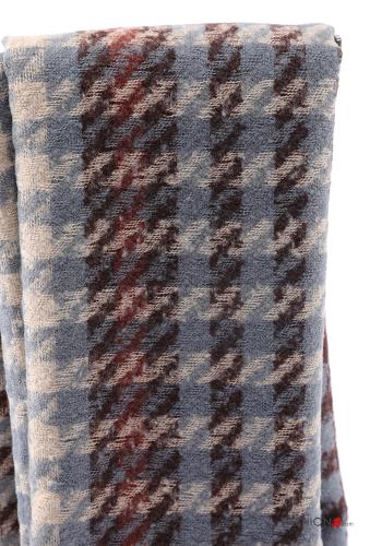 Houndstooth Scarf with fringe - ph 2