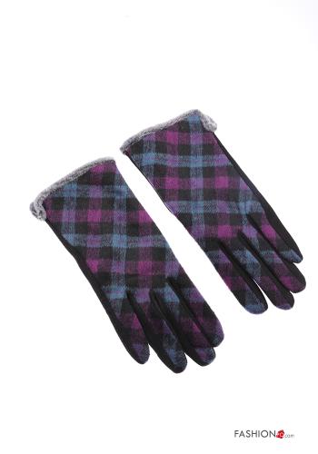 Set mit 12 Paar Vichy Muster Handschuhe - ph 3