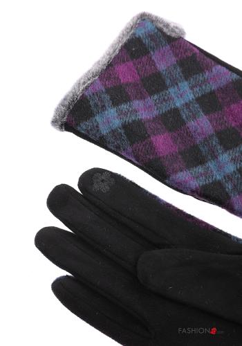 Set mit 12 Paar Vichy Muster Handschuhe - ph 5