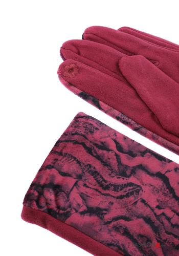 Set mit 12 Paar Tiermuster Handschuhe - ph 5