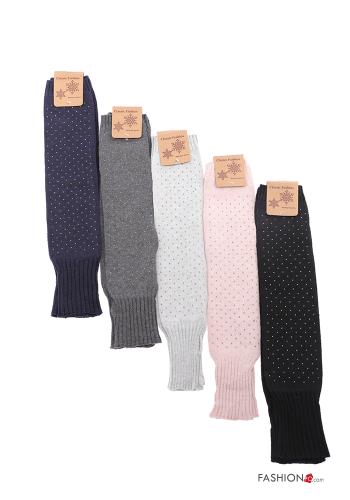 Set 12 pairs Wool Mix Sleeves with rhinestones - ph 1