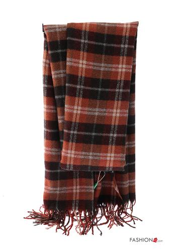 Bufanda Estampado tartán con flecos - ph 2