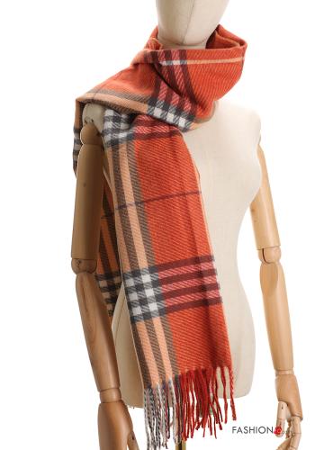 Sciarpa Fantasia tartan con frange - ph 1