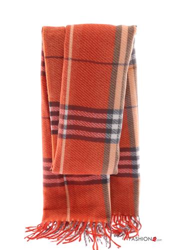 Sciarpa Fantasia tartan con frange - ph 2