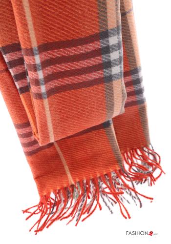 Sciarpa Fantasia tartan con frange - ph 4