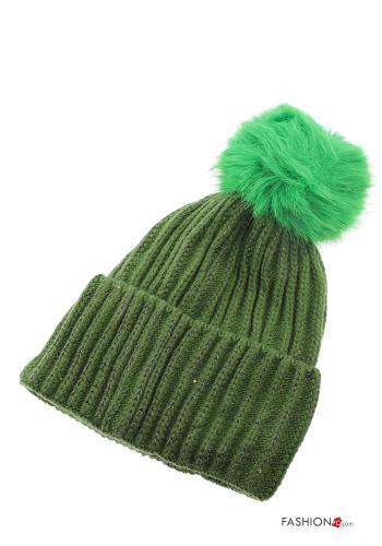 Set 12 pezzi Cappellino in Misto Lana con paillettes - ph 2