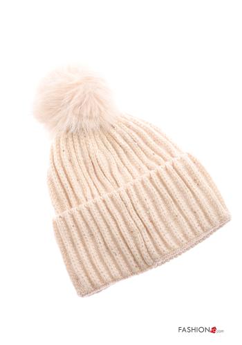 Set 12 pezzi Cappellino in Misto Lana con paillettes - ph 11