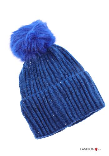 Set 12 pezzi Cappellino in Misto Lana con paillettes - ph 7