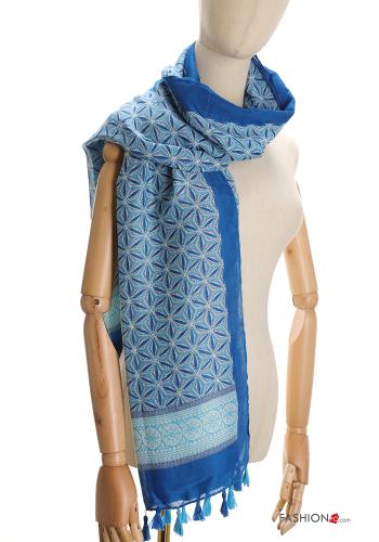 Bufanda Diseño impreso con flecos - ph 1
