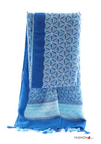 Bufanda Diseño impreso con flecos - ph 2