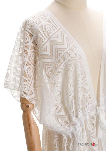 lace trim Cover up with fringe - ph 4