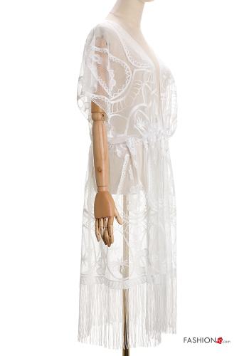 Spitze- Strandkleid mit Fransen - ph 3