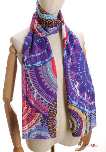 Patterned Cotton Scarf - ph 1
