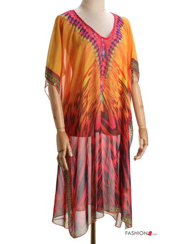Patterned Cover up with v-neck - ph 1