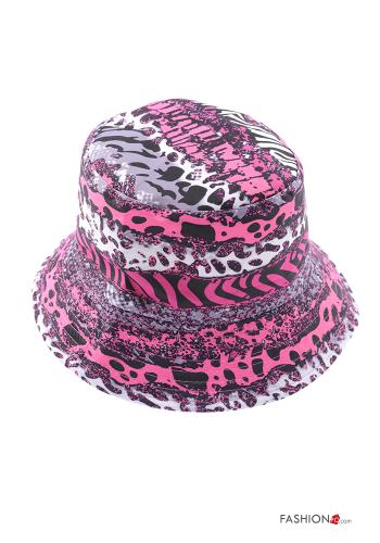 Chapeau en Coton Imprimé animalier