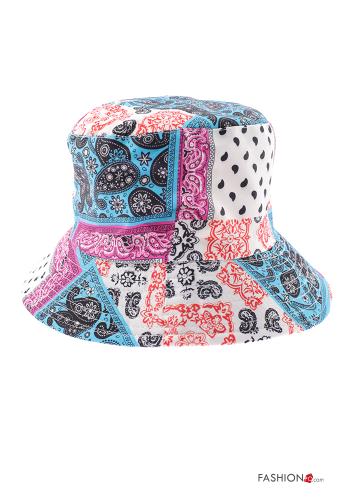 Sombrero de Algodón Estampado de Paisley - ph 2